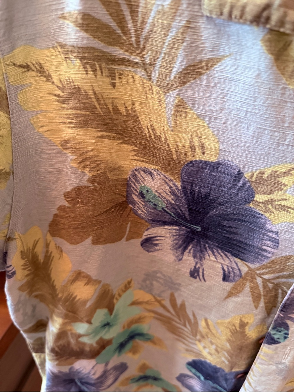 Havana Jack’s Cafe 100% Silk Hawaiian Shirt Mens L Tropical Floral Aloha - Picture 6 of 9